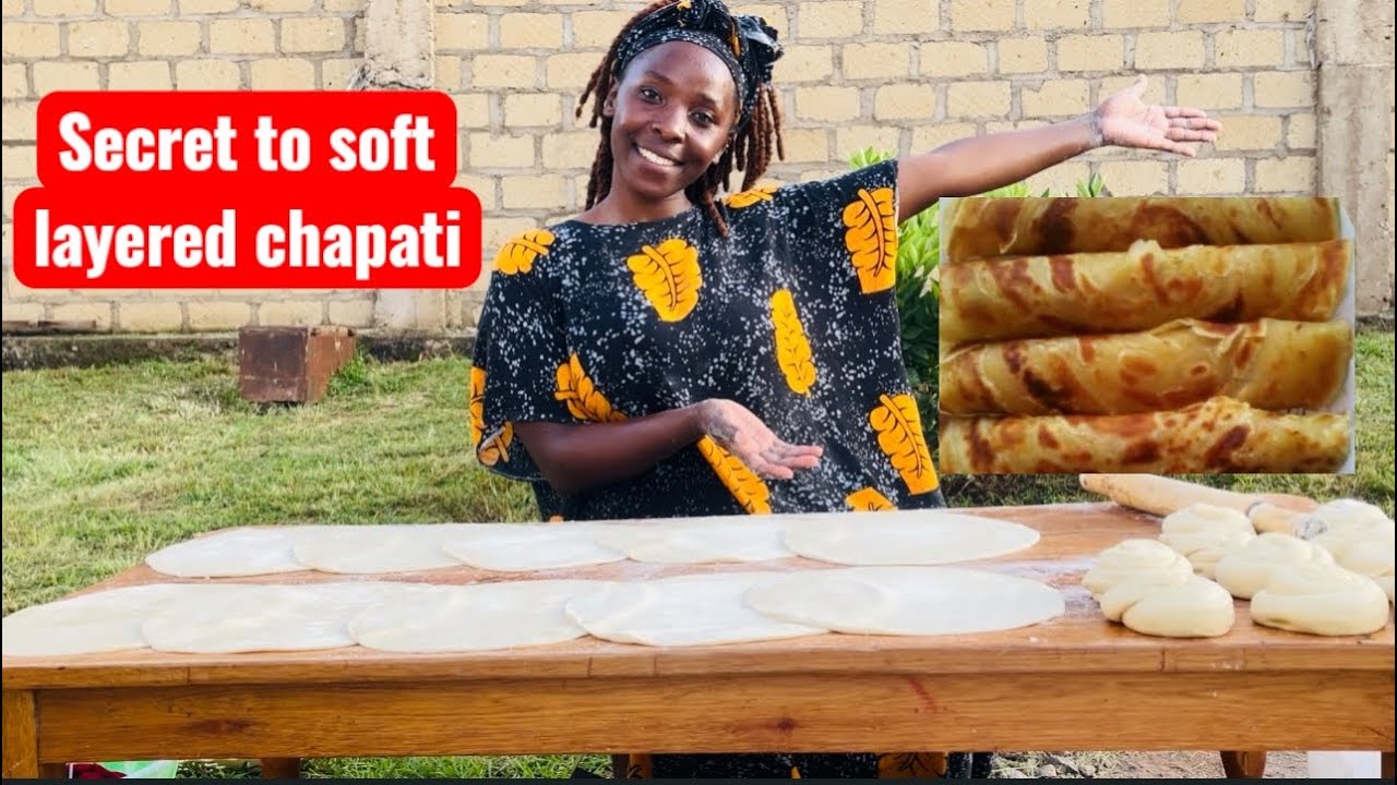 Traditional Village Cooking//Why Everyone Loves These Soft Layered Chapati & Coconut Beans