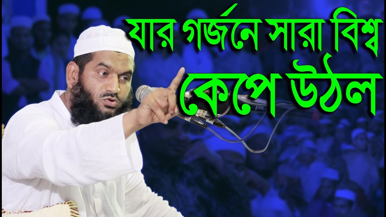 Bangla Waz 2017 Allama Mamunul Haque যার গর্জনে সারা বিশ্ব কেপে উঠল Bangla Waz 2018