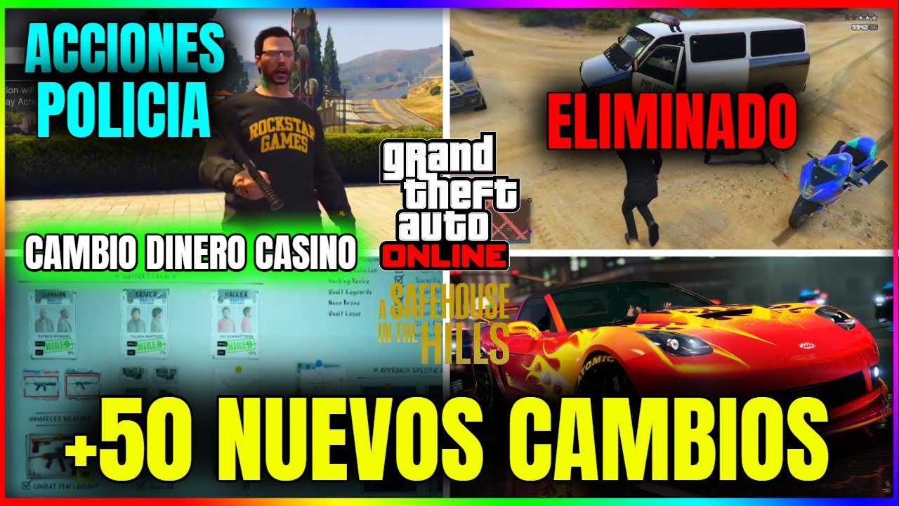 +50 NUEVOS CAMBIOS Que Trajo El NUEVO DLC! M&Aacute;S DINERO! ELIMINAN EVENTO! COSAS POLICIALES, LADRON...