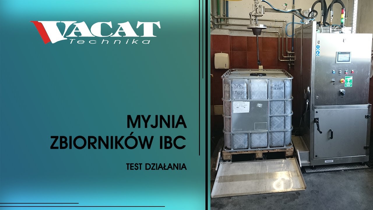Myjnia zbiorników IBC / Mauzer - TEST, Vacat-Technika