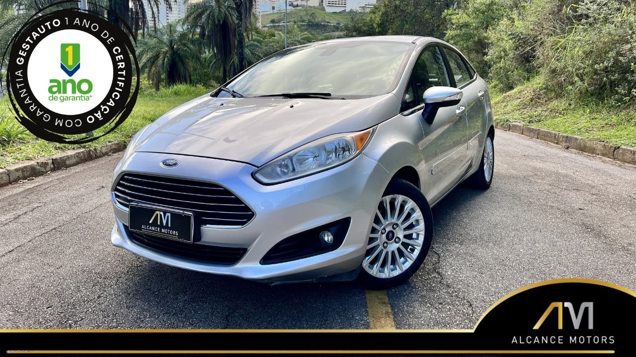 Ford New Fiesta Sedan Titanium 1.6 16V Aut 2014 Prata