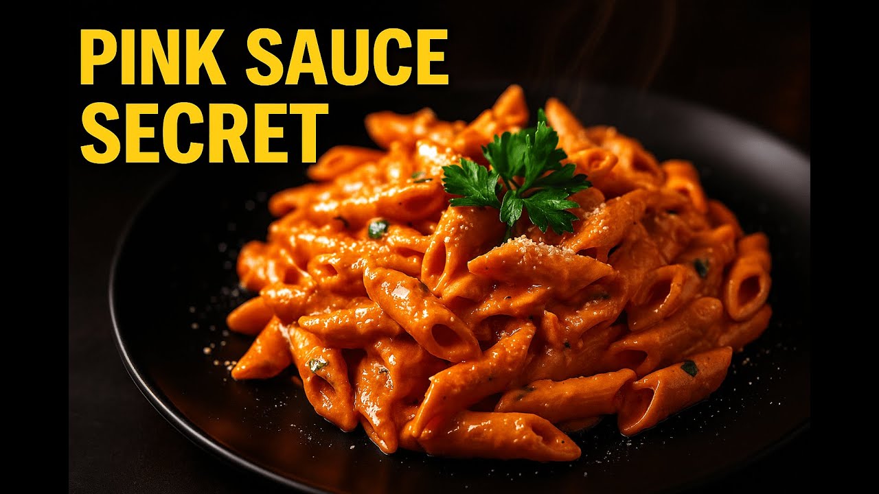 The Ultimate Creamy Tomato Penne Pasta  (Pink Sauce Recipe)