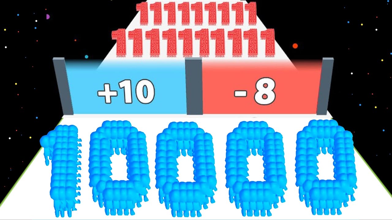 Crowd Number Run 3D- level Up Number (infinity) Count master Asmrgameply
