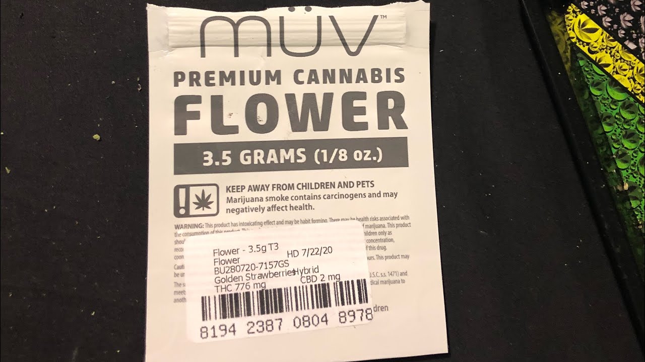 Muv Golden Strawberry Flower Review || Medical Marijuana Florida
