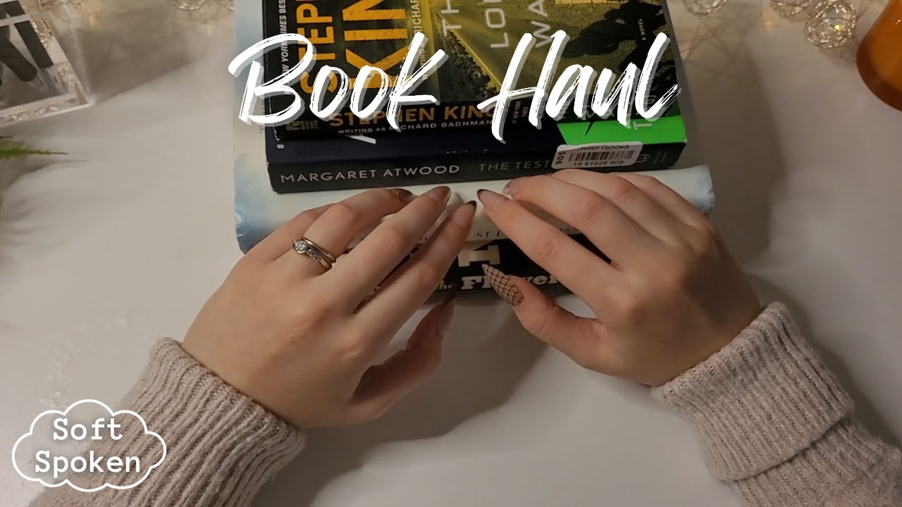 ASMR | Thrifted Book Haul 📚 | Soft Spoken, Tracing, Tapping, Lofi ASMR