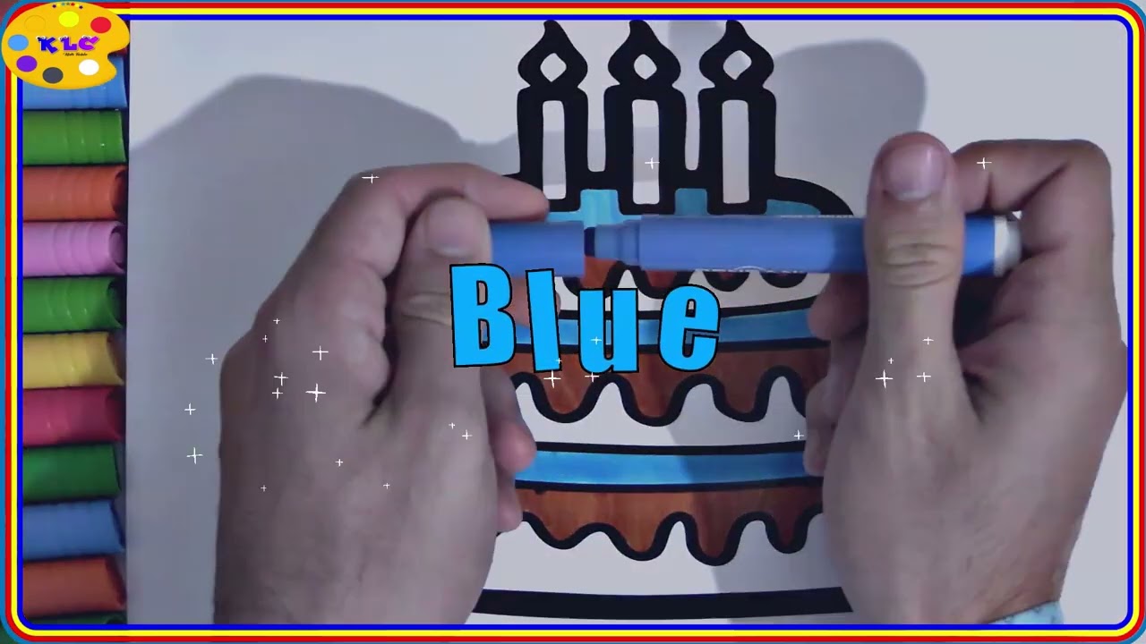 🎨 🎂 Cake Drawing and Coloring | Fun & Easy Art for Kids | KLC KİDS TABLE 🎂🎨