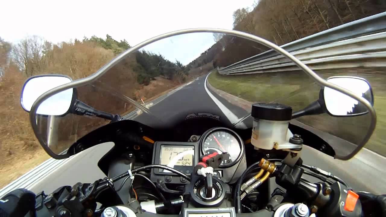 CBR 900 RR sc44 Nürburgring Nordschleife Onboard 02.04.2012 (2. Lap overall)