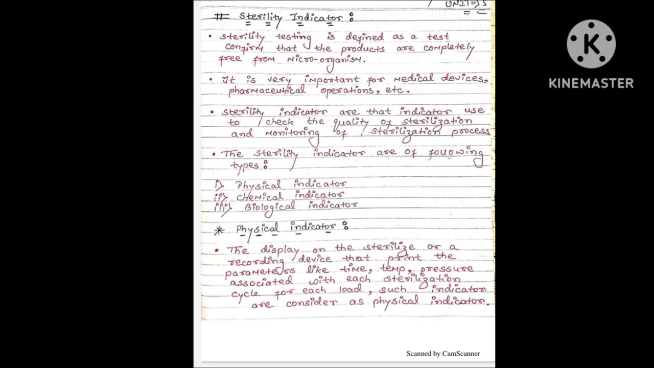 Hand Written Notes# Pharmaceutical Microbiology #Unit-2/Semester-3