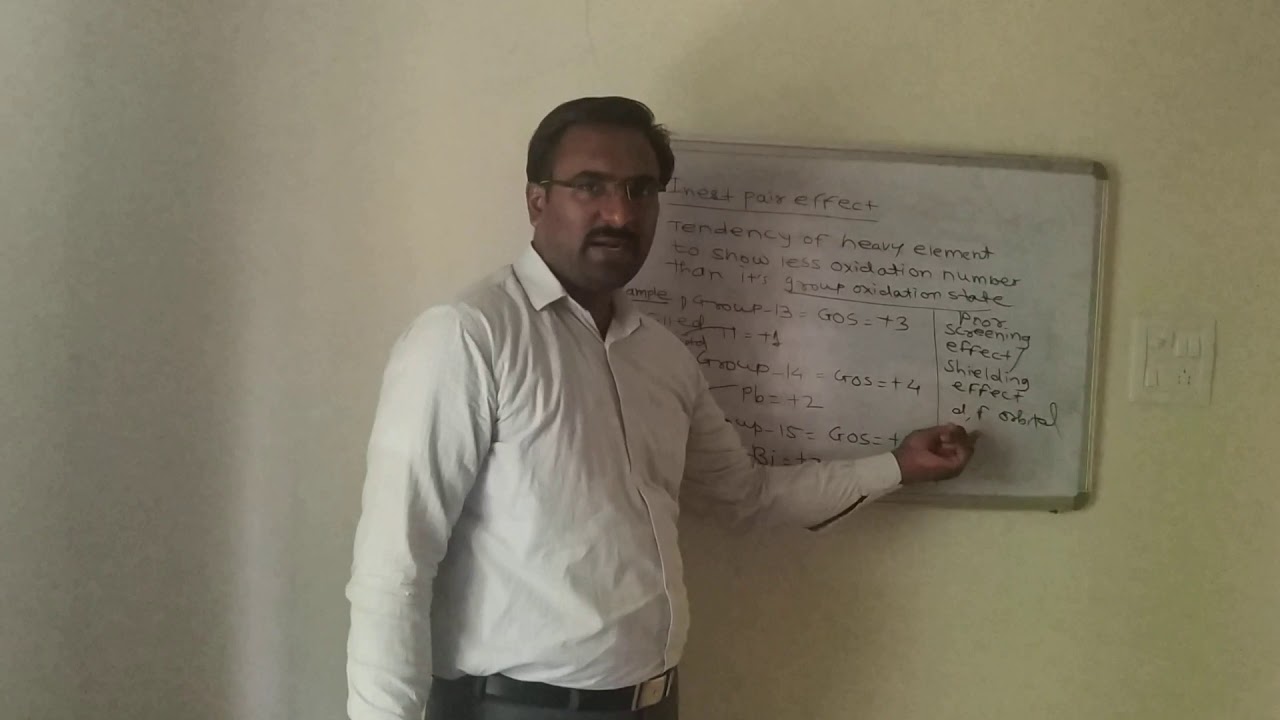 Group-13 Boron Family Lecturer-3 Inert Pair Effect
