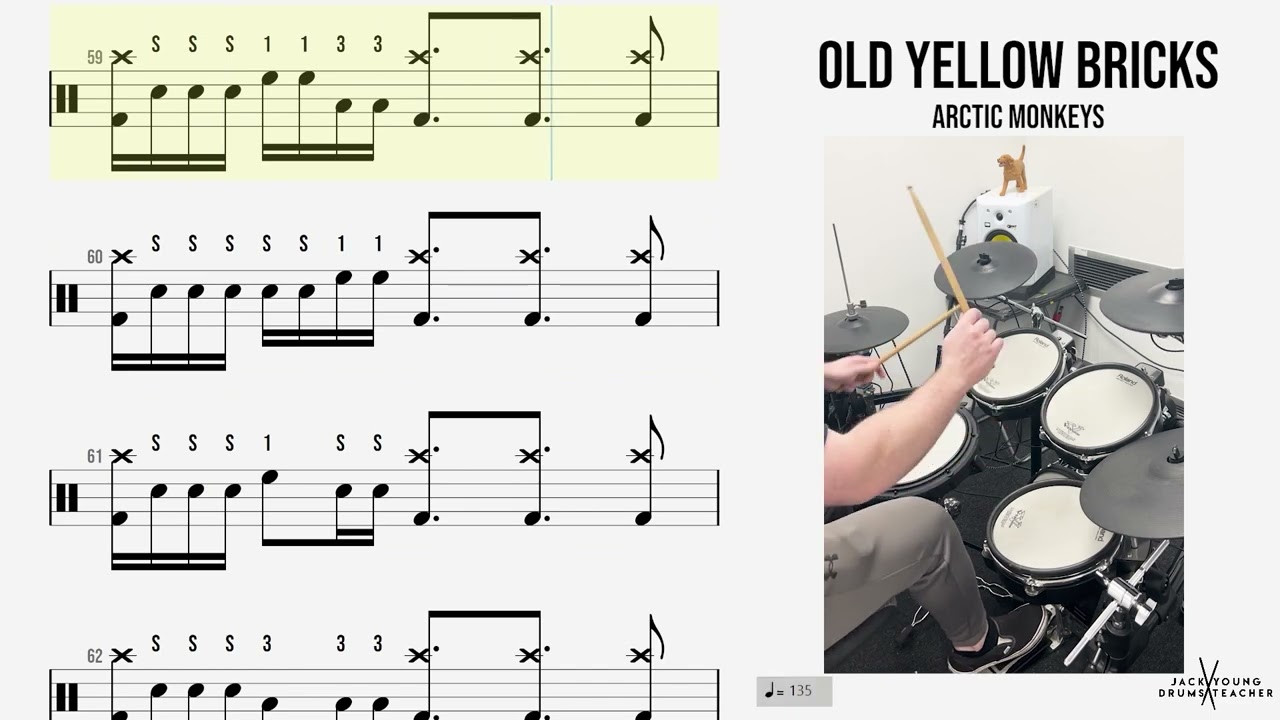 🥁 Old Yellow Bricks   Arctic Monkeys DRUMS ONLY