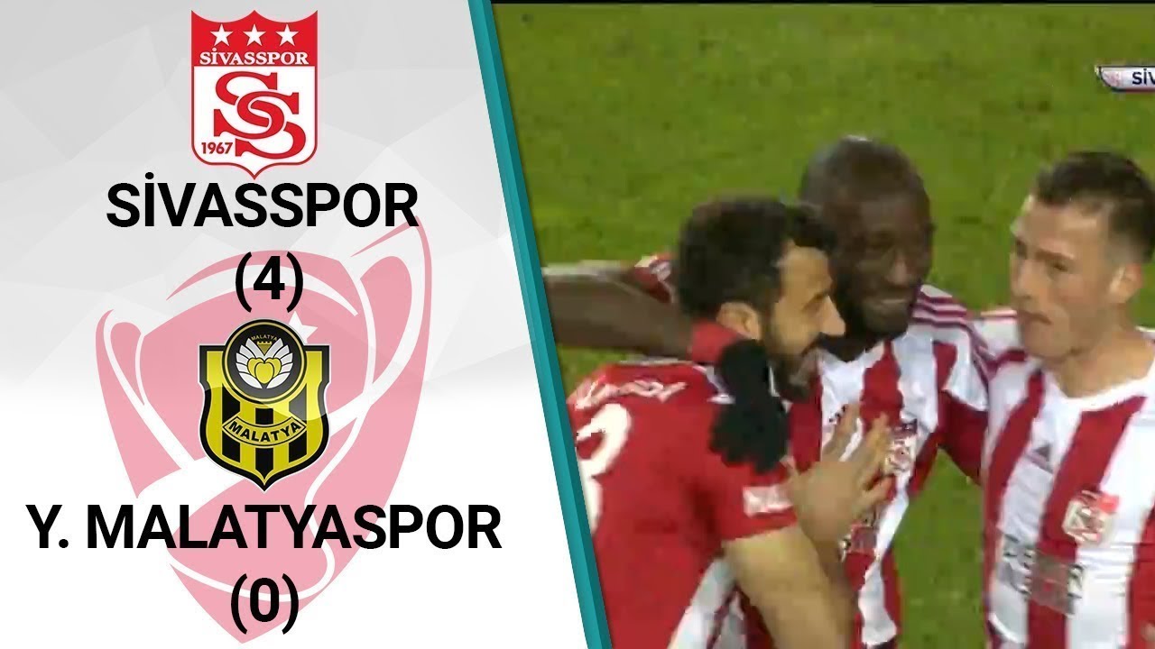 Sivasspor 4 - 0 Malatyaspor MAÇ ÖZETİ (Ziraat Türkiye Kupası Son 16 Turu İlk Maçı)
