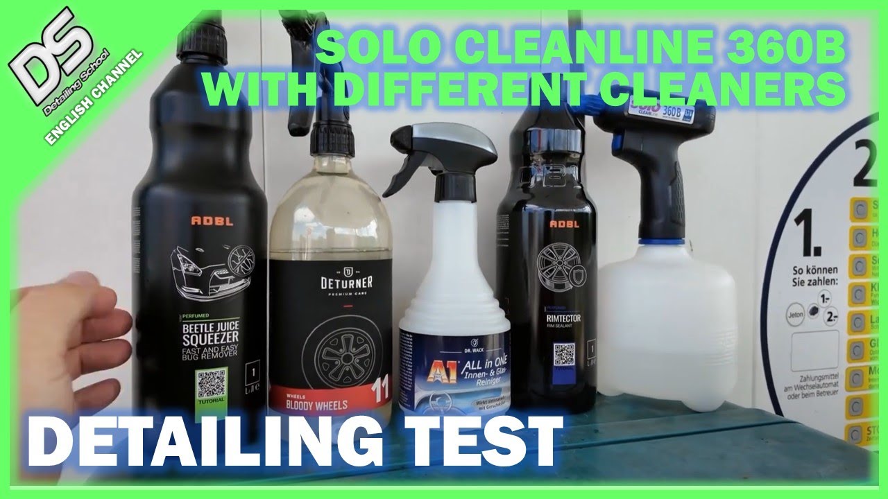 TEST: SOLO CLEANLine 360B electric pump sprayer tested with different cleaners
