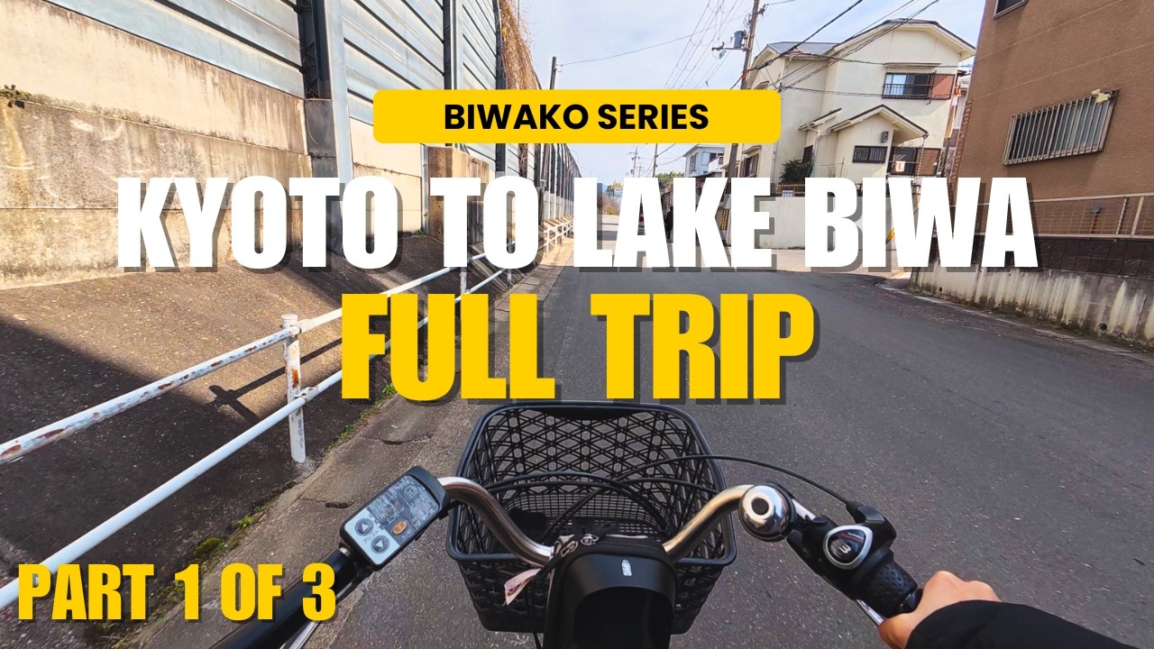 Cycle With Me from Kyoto to Lake Biwa Full Trip ASMR Part 1 of 3