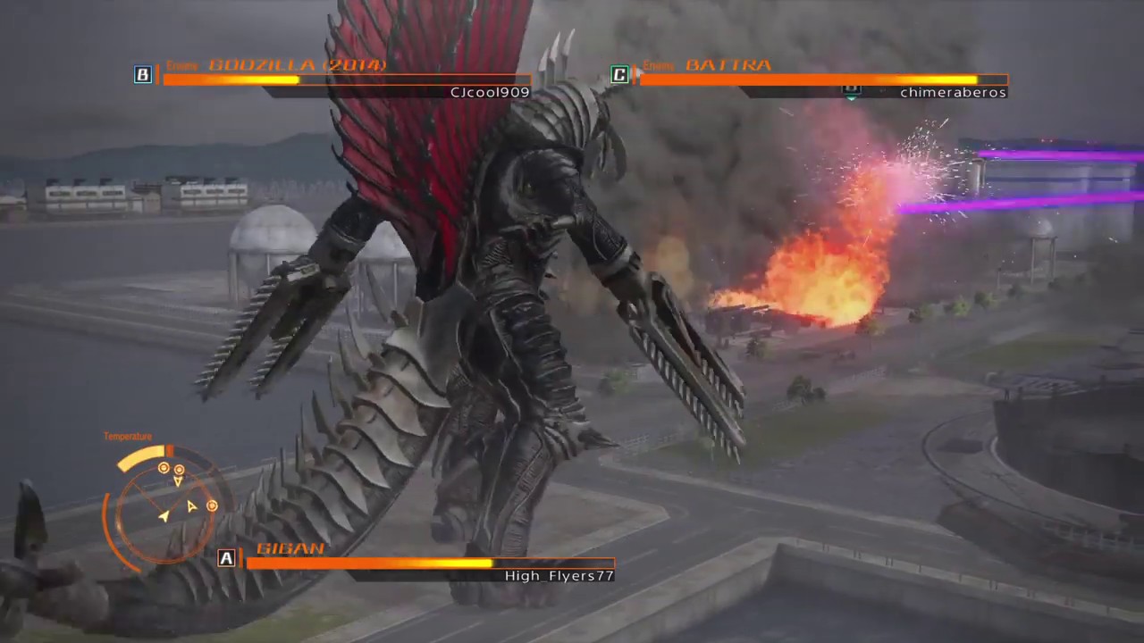 GODZILLA PS4: Gigan vs Godzilla 2014 vs Battra Adult