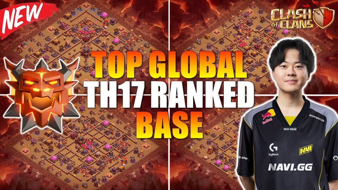 TOP GLOBAL TH17 RANKED WAR BASE LINK | TOWN HALL 17 ANTI RR RC INVIS DRAGON FURNACE | CLASH OF CLANS