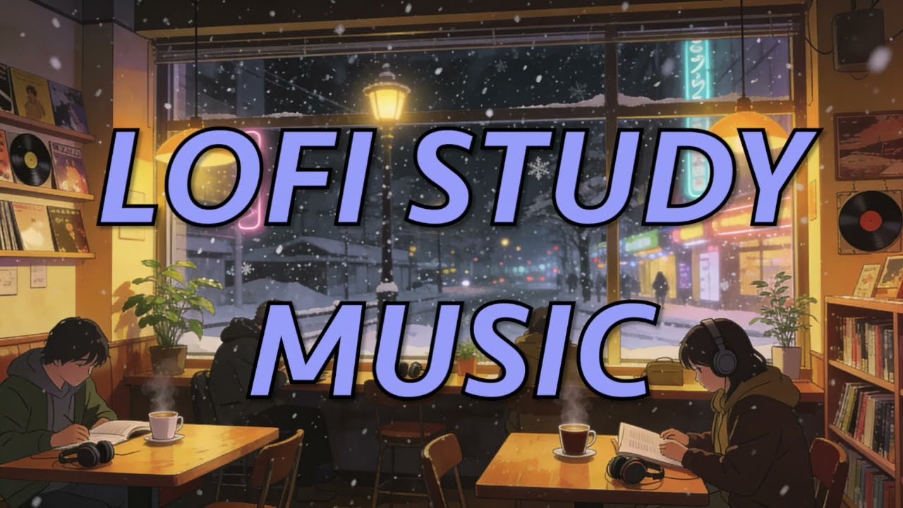 Playlist I Snowy Winter Café Lo-fi ☕❄️ Music to Study & Focus