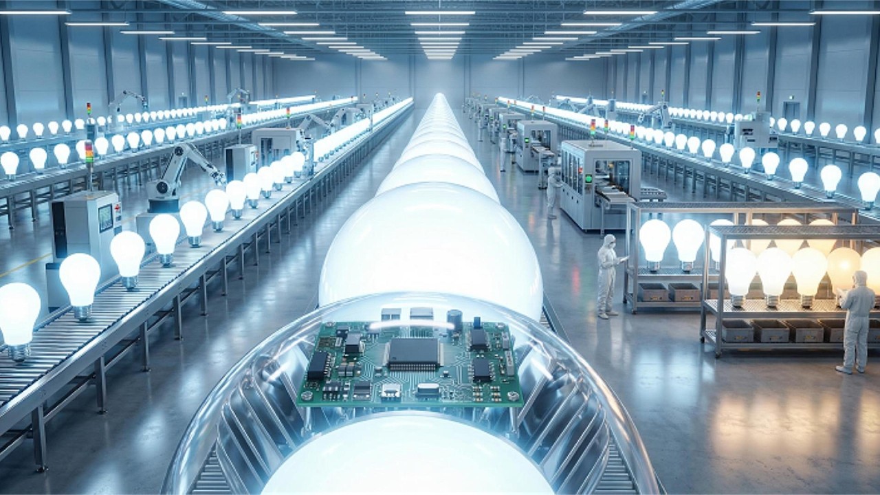 Inside an LED Light Bulb Factory: SMT, Assembly & Burn-In Testing (Full Process Tour)