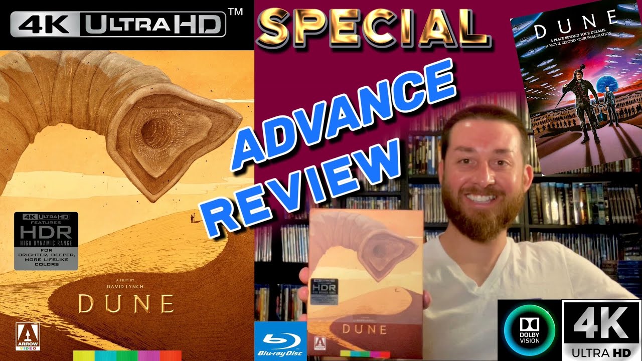 Dune Limited Edition 4K UltraHD Blu Ray Review, 4K Restoration Image Comparison Unboxing Arrow Video