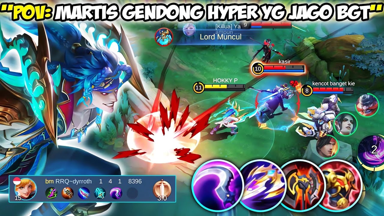 KETIKA HYPER TOLOL BANGET, MARTIS GAK BISA MATI PAKAI BUILD OP INI🔥BEST BUILD MARTIS TOP GLOBAL 2025