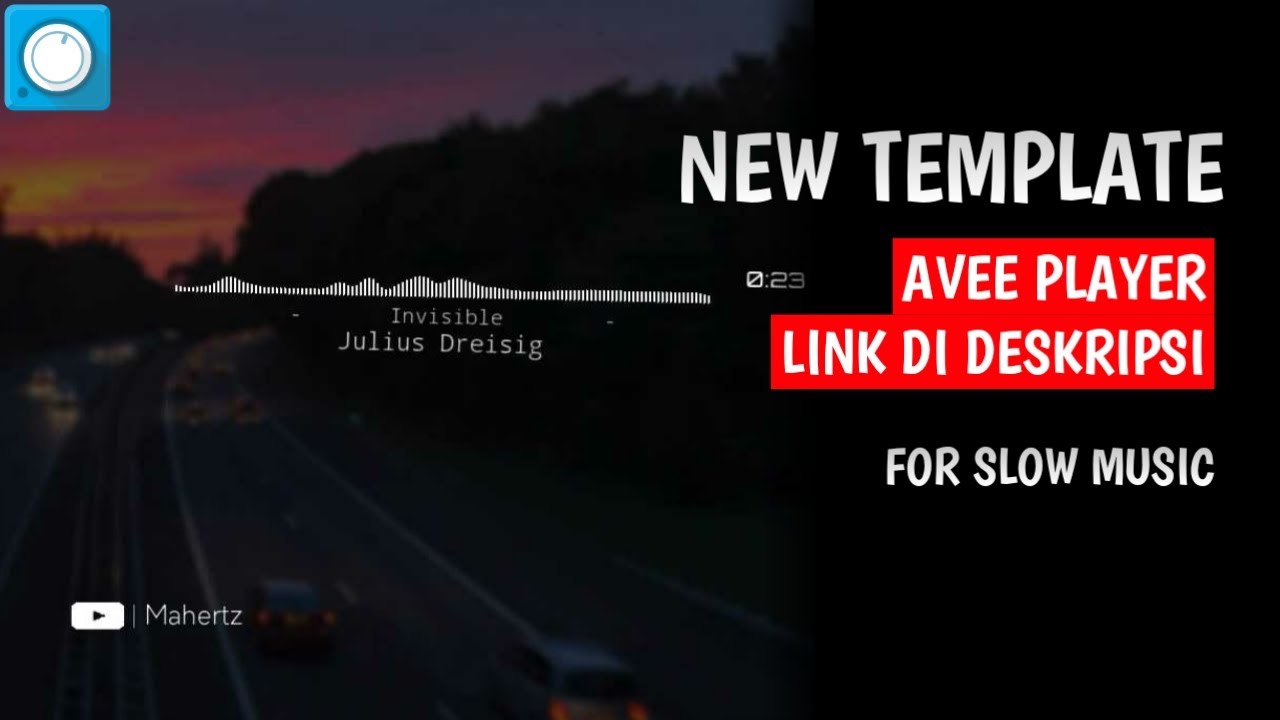 Tutorial Membuat Audio Spectrum For Slow Music | Free Template Avee Player#2