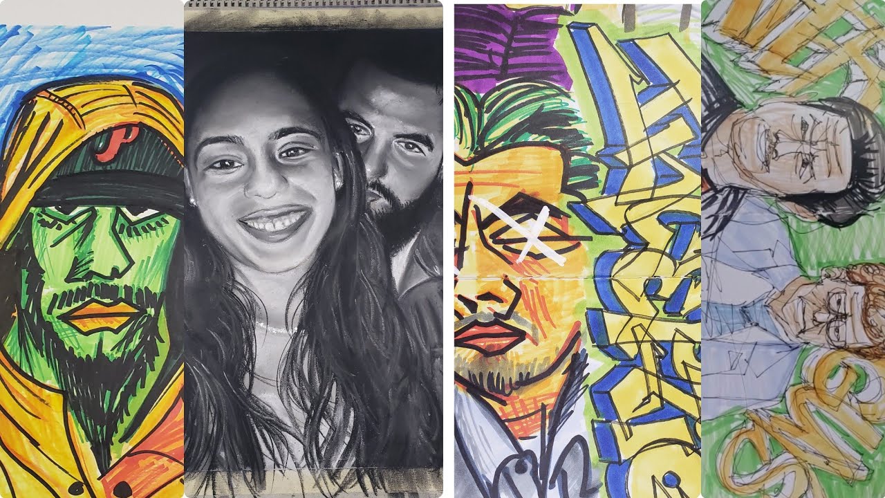 4 Random Drawings | Art Compilation #002