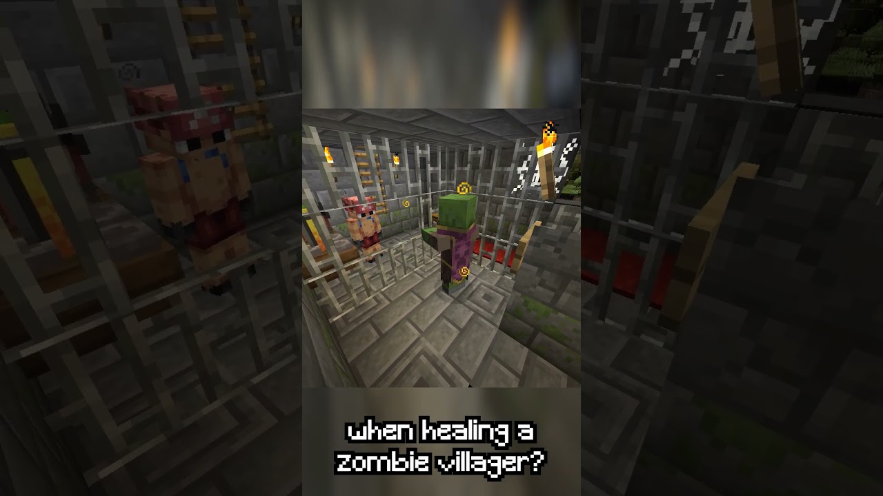 Faster Zombie Villager cure?!!?! #minecraft #minecraftshorts #minecraftvideos