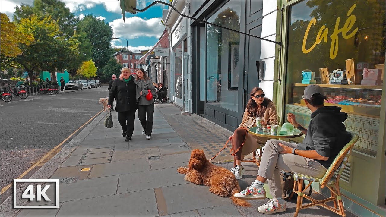 Saturday Walk in Westbourne Grove & Portobello Road | Notting Hill Market & Cafes | 4K London Tour
