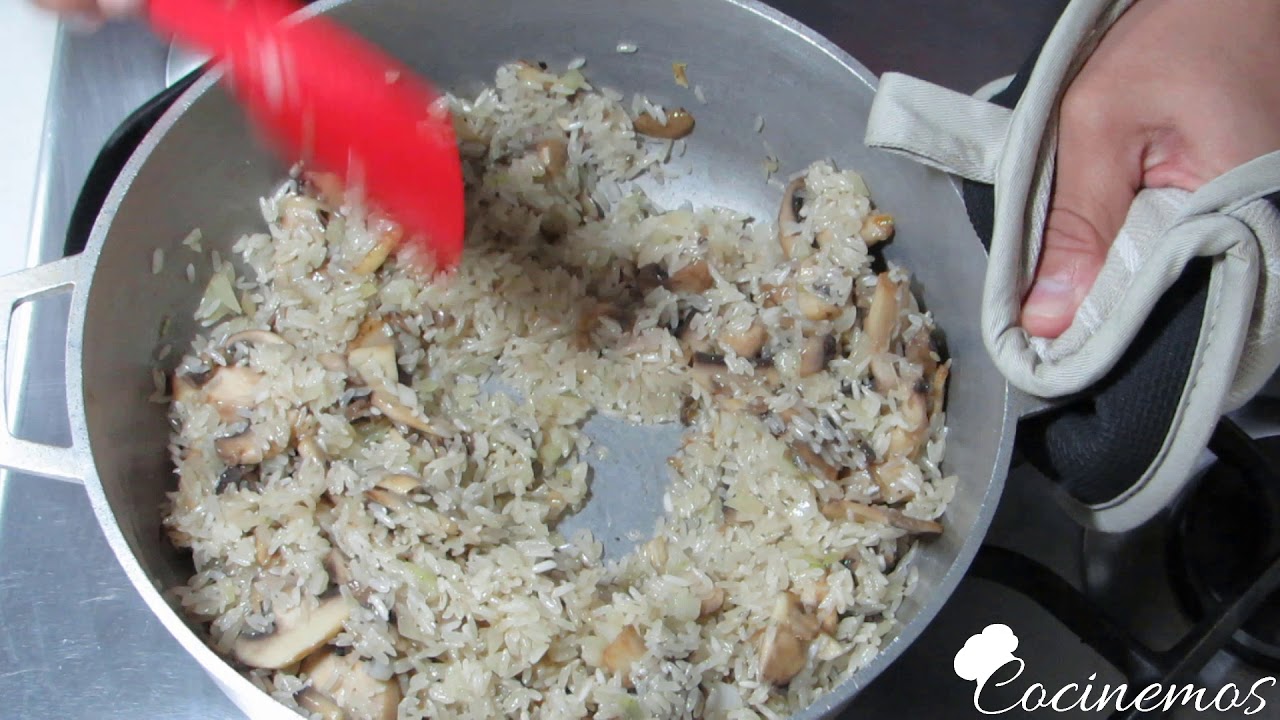 🔥Arroz con Champiñones ¿Como se Hace? ✔Receta fácil