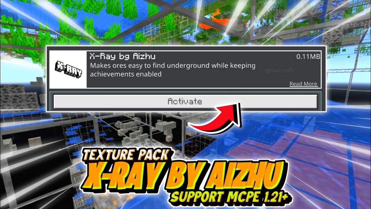 X-RAY BY AIZHU TEXTURE PACK MCPE.121 || TEXTURE PACK X-RAY MCPE 1.21 TERBARU 2026 