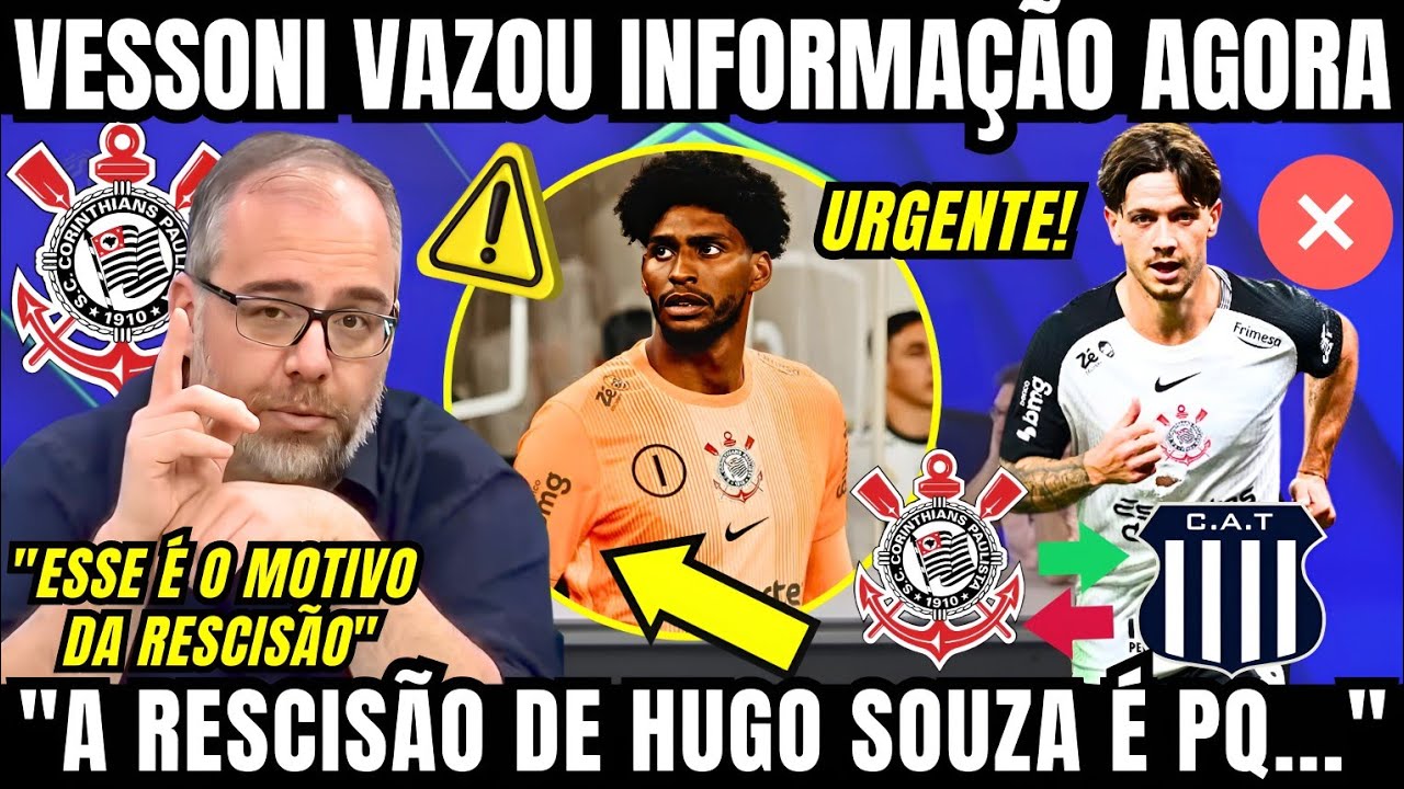 VESSONI EXPLICA RESCISÃO DE HUGO SOUZA E NEGOCIAÇÃO DE RODRIGO GARRO COM EX CLUBE ARGENTINO AGORA 