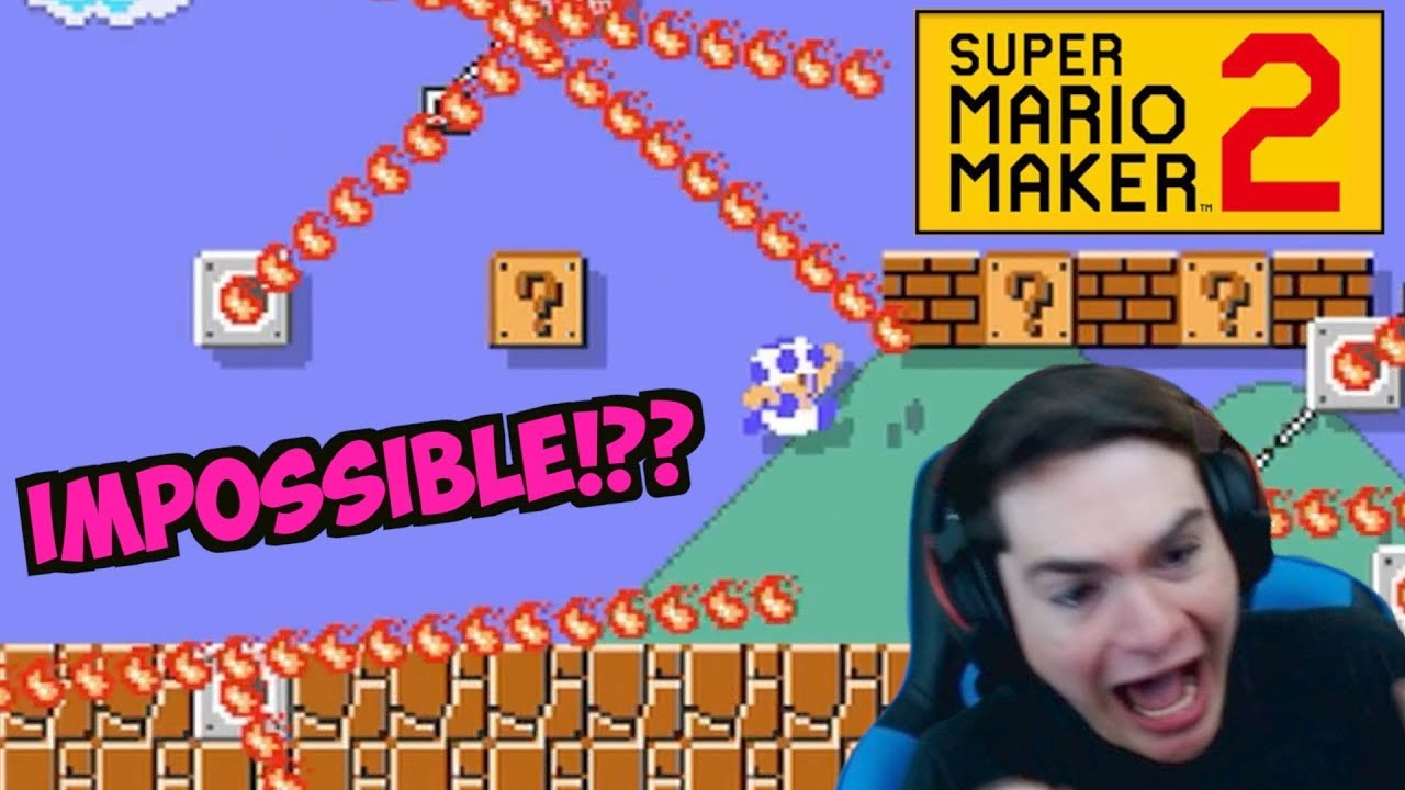 TRYING THE HARDEST SMM2 LEVEL!? | [MARIO MAKER 2 EXPERT NO SKIP] #2