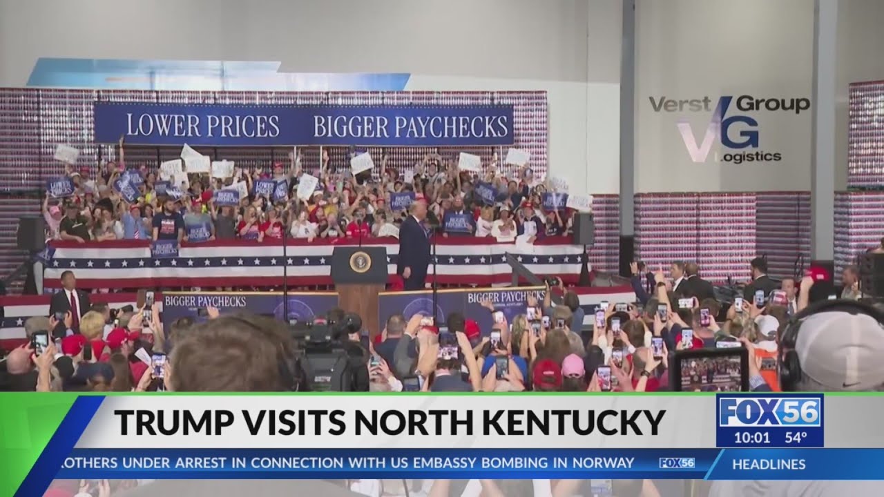 President Donald Trump's visits Kentucky