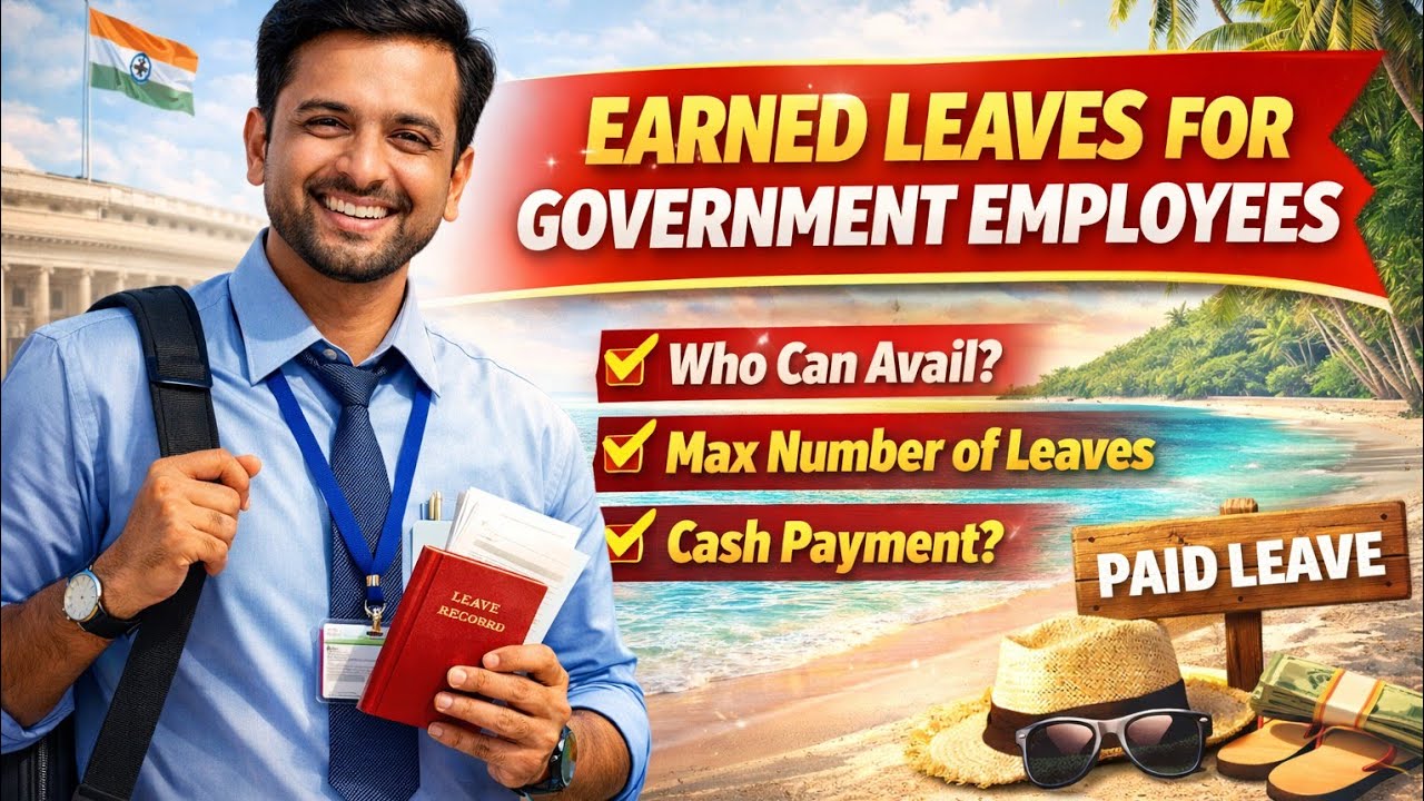 ఆర్జిత సెలవు  I Earned Leave I  EL Rules, Eligibility & Encashment for Govt Employees