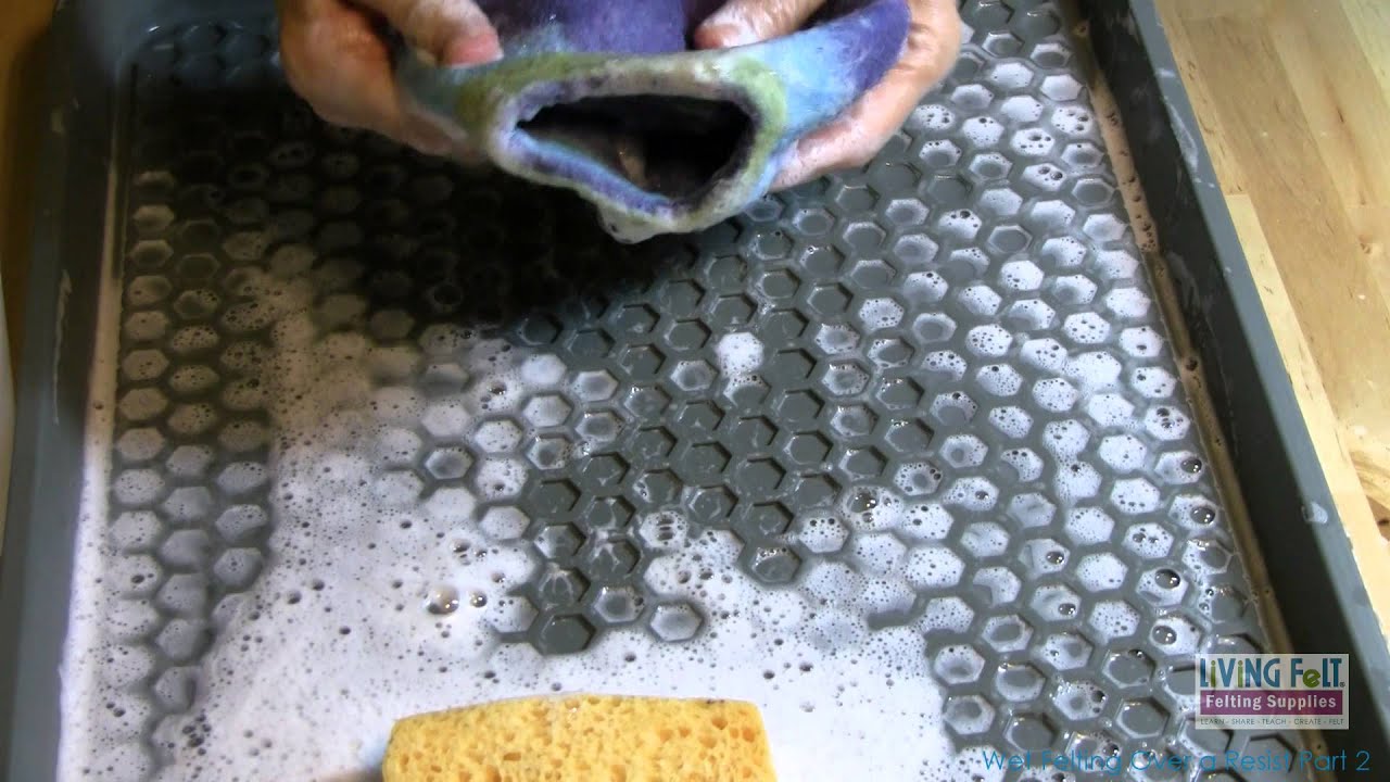 Wet Felting Over a Resist Tutorial - Part 2