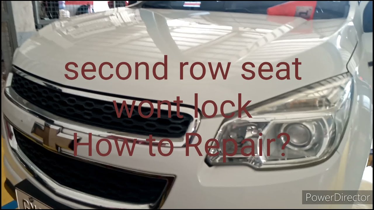 Chevrolet Trailblazer Folding Seat Won't Lock. Ayaw Maglock ang Upuan.