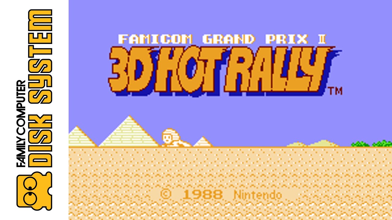 [Famicom Disk System] Famicom Grand Prix II: 3D Hot Rally (1988) Longplay