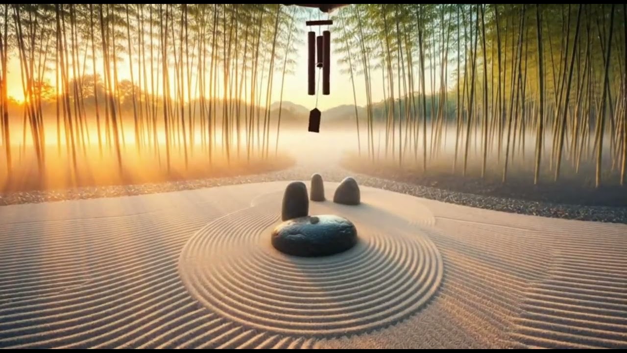 3 Hours Bamboo Flute & Wind Chimes | Zen Garden Ambience for Deep Focus, Meditation & Mental Clarity