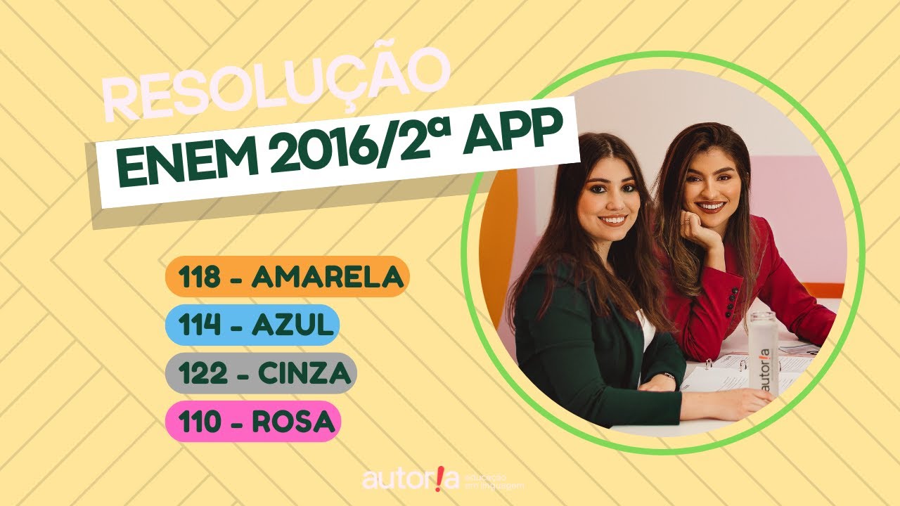 Enem 2016 / 2ª app - Autoria Linguagem - Questão 118 | Linguagens, prova amarela