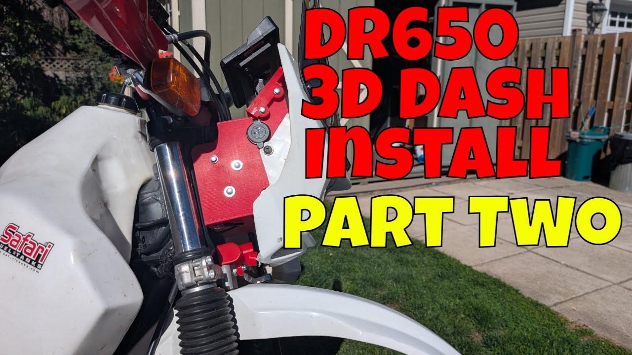 Установка 3D-печатной панели DR650, часть вторая