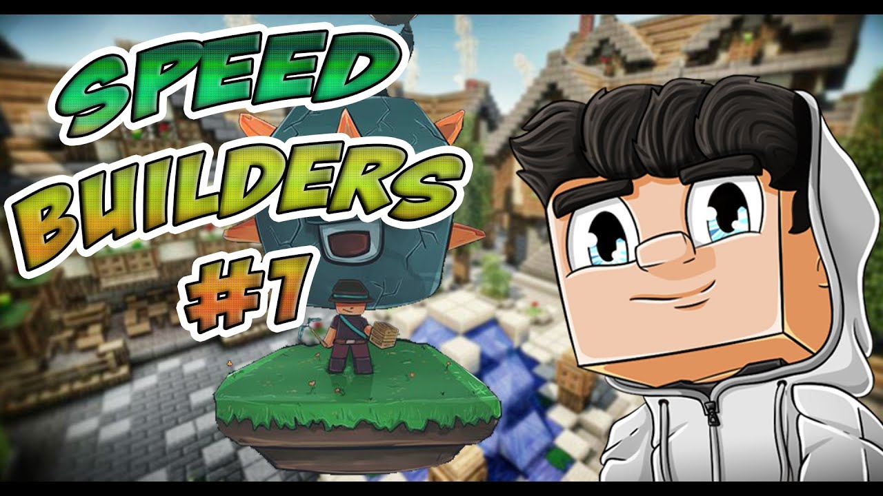 MINECRAFT SPEED BUILDERS - Carl the Creeper stole my mythical chests!!