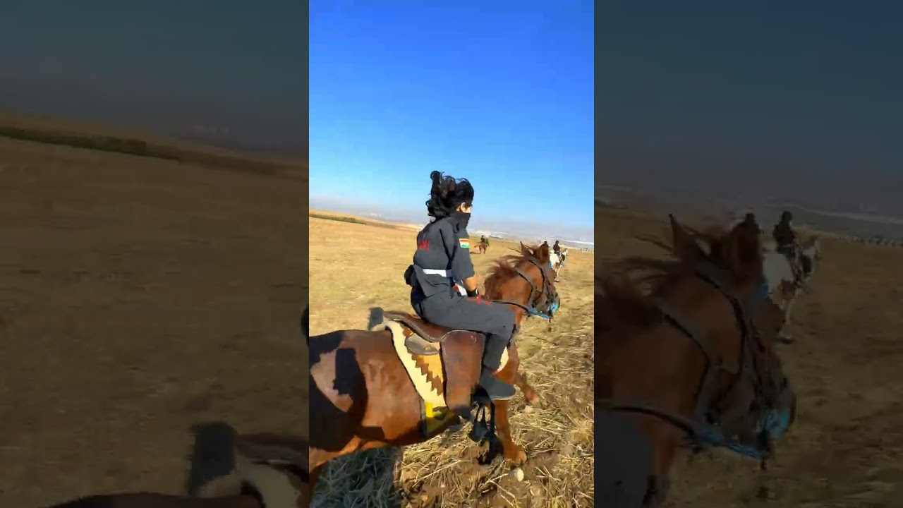 ڕاهێنانی ئەسپ سواری 🐎ـــــــ🥷نینجا لە کوردستان 🖤