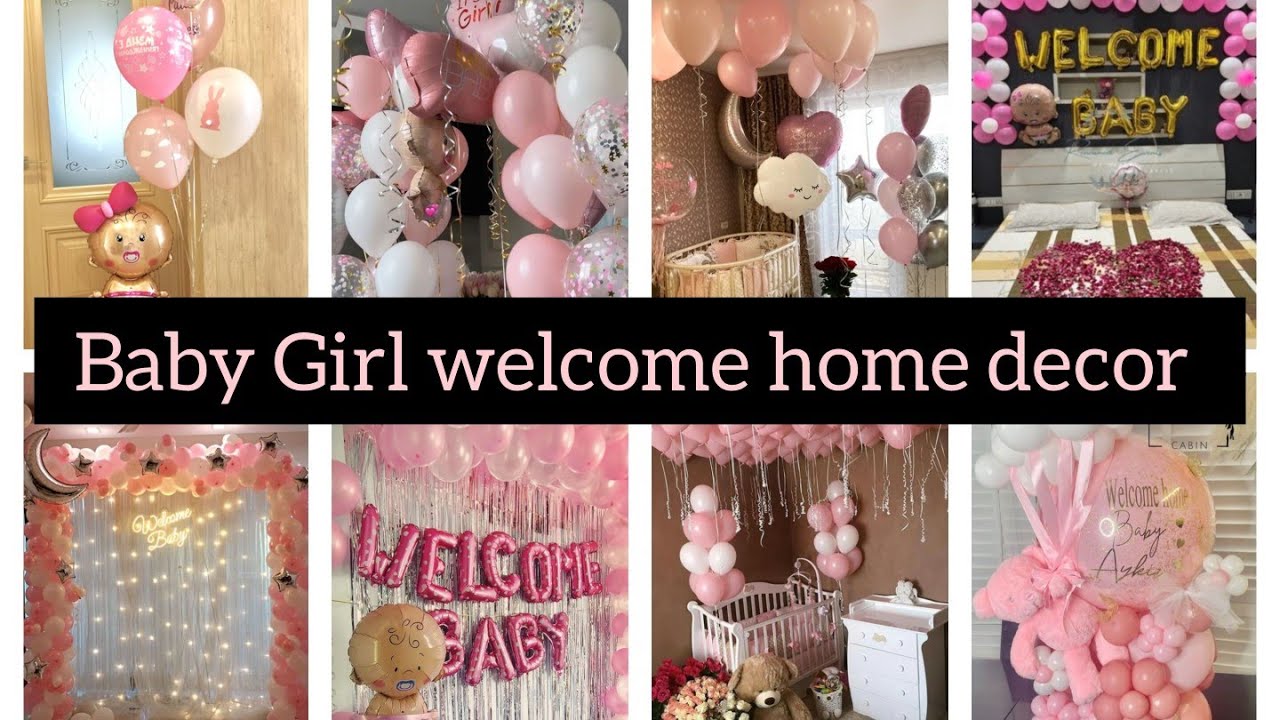 Trending Baby Girl welcome home decoration ideas❤️