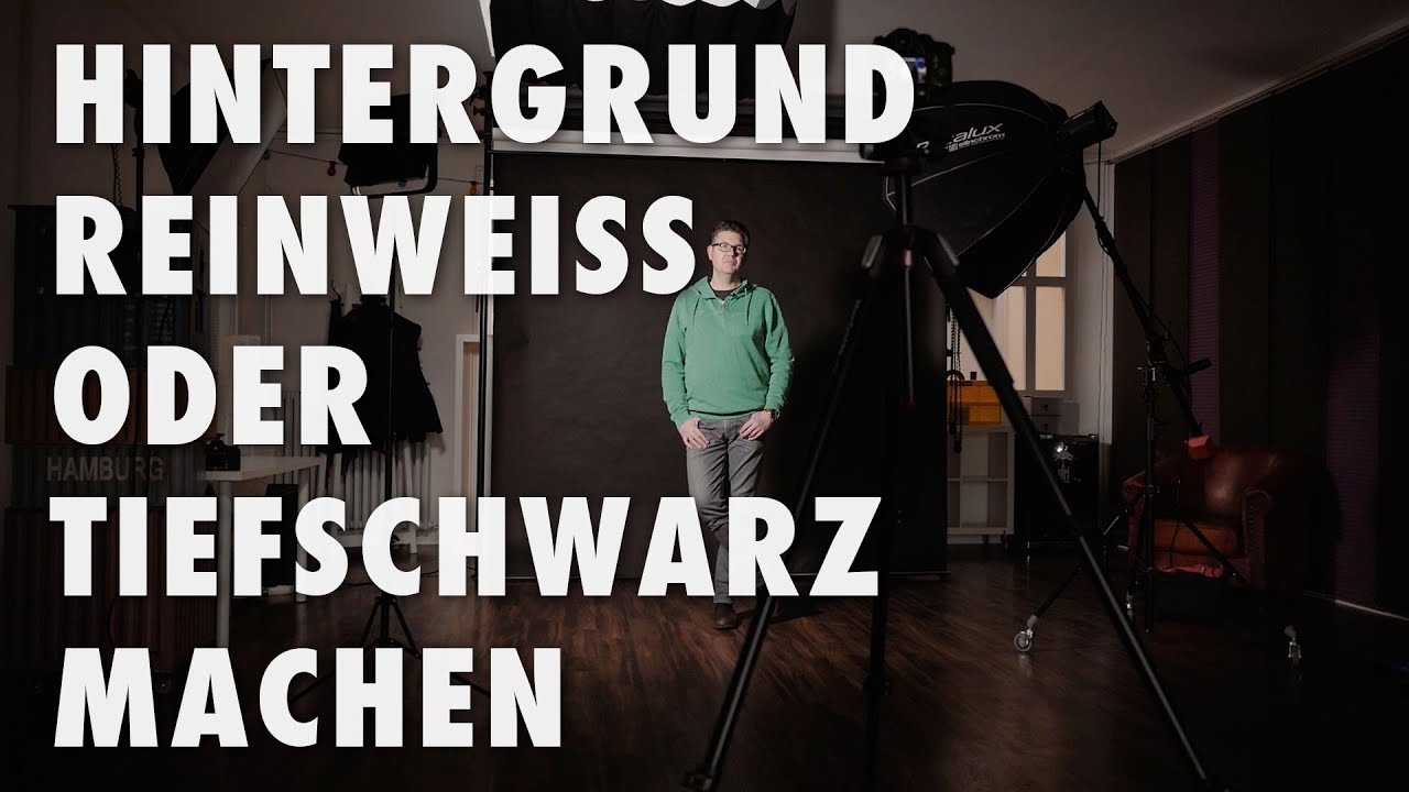Foto-Hintergrund tiefchwarz oder reinweiss machen