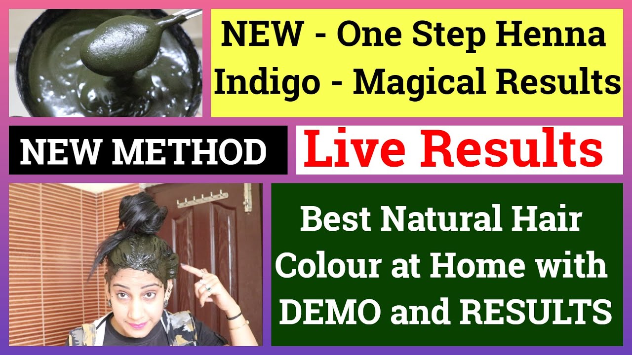 LIVE RESULTS One Step Henna Indigo Process Hair Dye White Hair to Black Naturally #bindunaturalworld