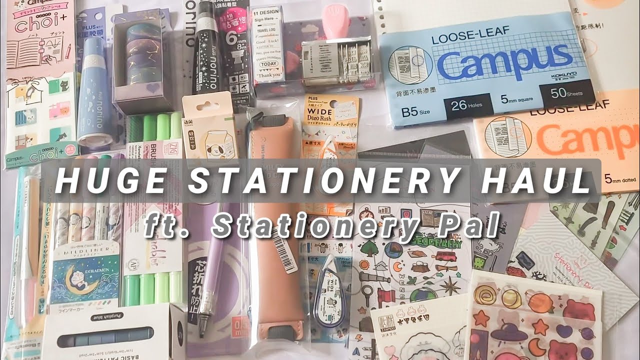 Huge Stationery Haul ft. Stationery Pal | Indonesia