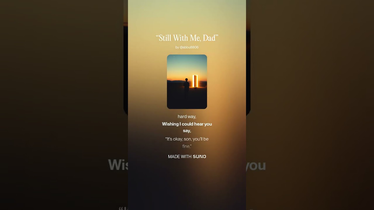 Still With Me, Dad 💔 | Emotional English Song | Missing Father Song #aisong #music #lofi #love