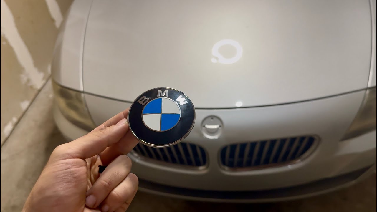 BMW hood emblem badge install on BMW Z4 E85 E86 E89