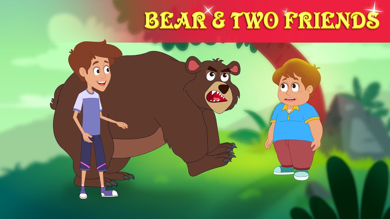 भालू और दो दोस्त | The Bear & Two Friends | Moral Story| Hindi Kahani | Hindi Fairy Tales