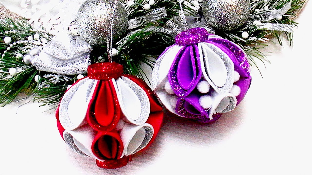 🎄 Diy Affordable Christmas craft idea 🎄 Christmas decorations 🎄 DIY Christmas Ornaments glitter foam