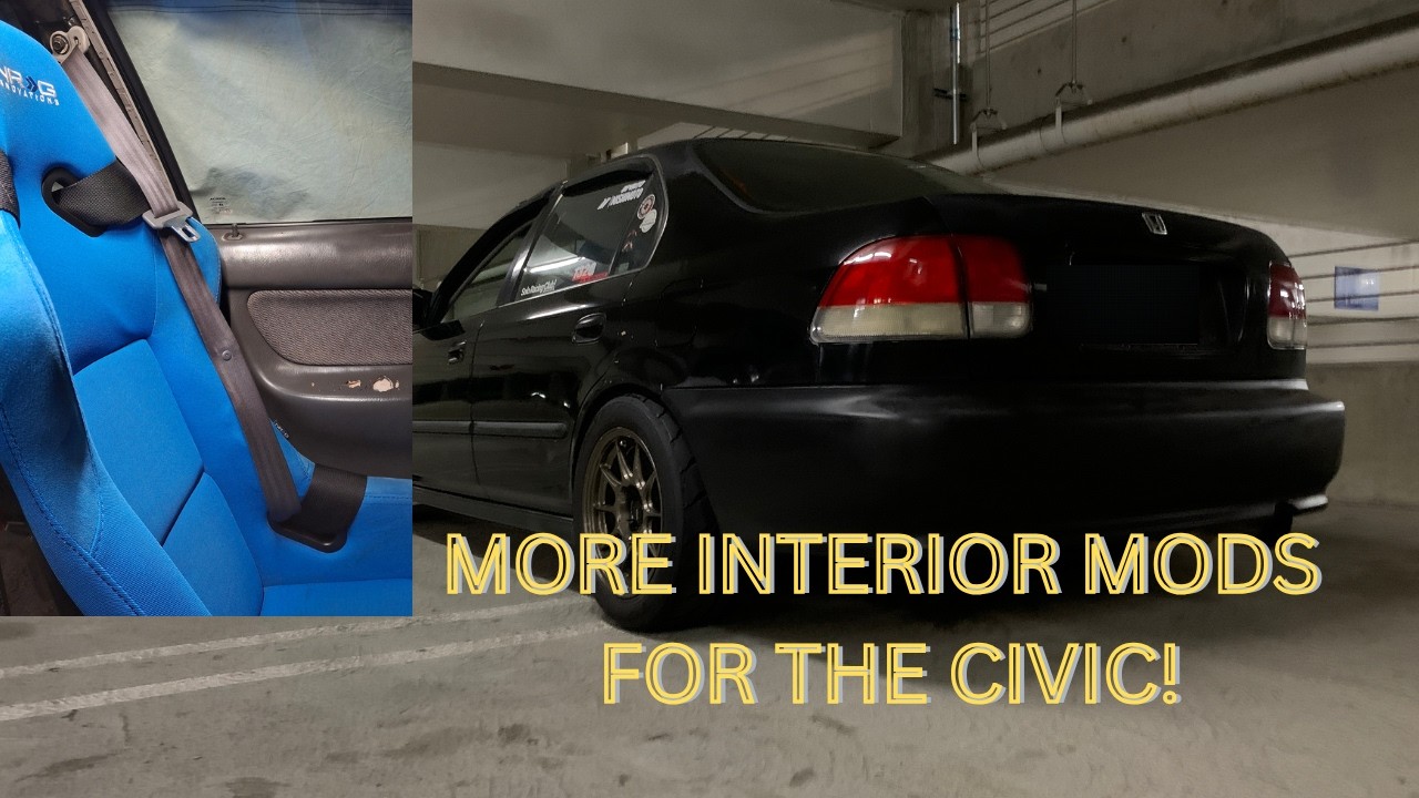 My 1998 Honda Civic gets an OEM Seatbelt to Pair With My Bucket Seats!